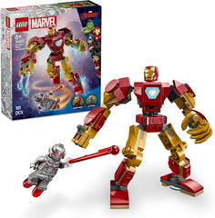 LEGO Marvel Iron Man Mech vs. Ultron - Juguete de superhéroe con 2 minifiguras - Figura de acción con brazos, piernas y dedos móviles - Regalo para niños y niñas a partir de 6 años 76307 Juegos de construcción Besuche den LEGO-Store Default Title