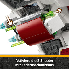 LEGO Star Wars 75401 Ahsokas Jedi Interceptor, figuras para fans de The Clone Wars, minifiguras de Ahsoka Tano y Anakin Skywalker, con luces y R7-A7, para jóvenes y mujeres de 8 años
