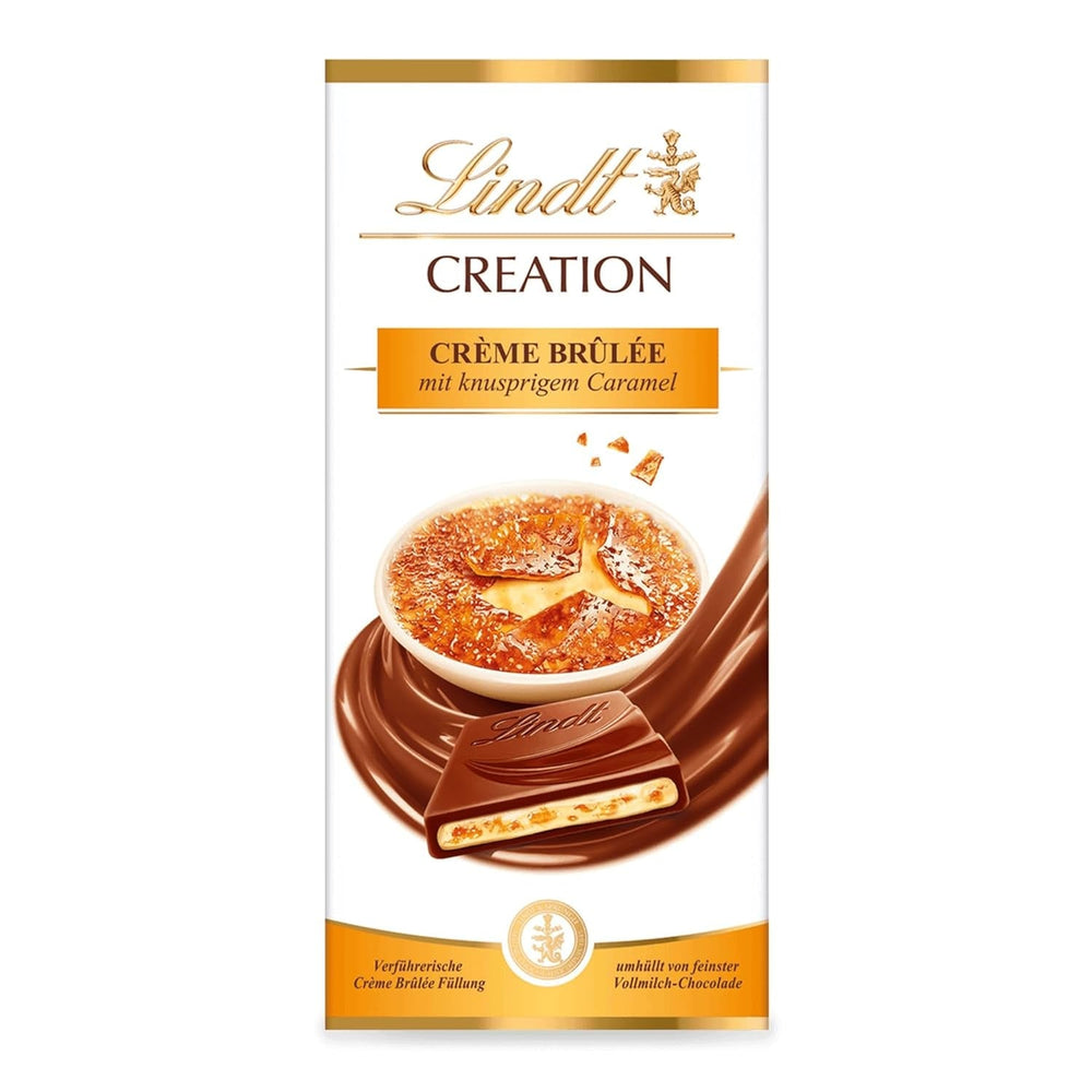 Lindt Schokolade Creation Crème Brûlée Tafel | Crème Brûlée Füllung Mit Knusprigem Karamell, Umhüllt Von Feinster Vollmilch-Schokolade | Schokoladentafel | Schokoladengeschenk, 150G Naty Título predeterminado de la tienda