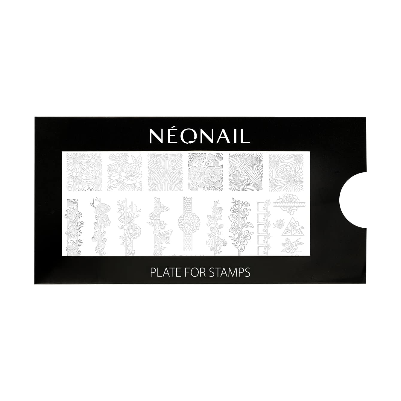 NÉONAIL Nagel Stempel Mit Schaber - Nägel Selber Machen - Nail Art Stamper - Nageldesign Für Nagel Schablone - French Nails Stempel - Silikon Nagelstempel