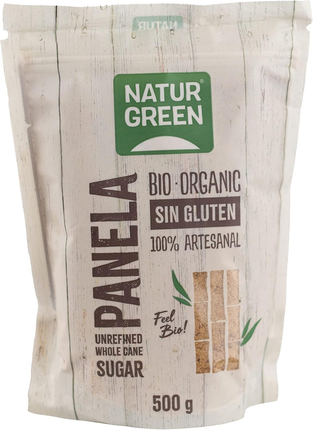 - Panel Cristalizado Orgánico, Azúcar Puro, Edulcorante Ecológico, Jugo de Caña Natural - 500G, Paquete de 12 Edulcorantes Naty Shop Default Title