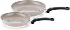 Fissler Ceratal Classic Juego de 2 piezas, aluminio, con revestimiento cerámico (24+28 Cm), antiadherente - inducción, gris Ollas y sartenes Naty Shop Set 24+28 Cm