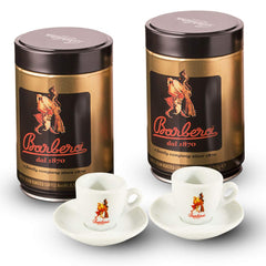 Caffè Barbera - 2 cutii de boabe întregi + 2 cești de espresso