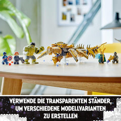 LEGO Marvel Vengadores vs. Set de juguetes de construcción Leviatán con minifiguras de Hulk y Capitán América, Loki, Viuda Negra y Chitauri Los Vengadores para niños y niñas 7+ 76290 Juegos de construcción Besuche den LEGO-Store