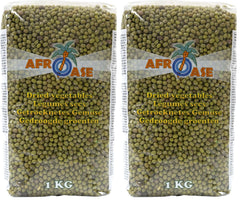 AFROASE - Judías verdes mungo - 1 x 1 kg (Paquete de 2)