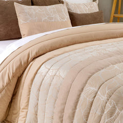 Manta Sancarlos Spring 1, color crema, para camas de 105 cm de ancho Edredones y colchas Naty Shop