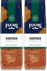 Fuchs Gewürze - Harissa Gewürzmischung im recyclable Nachfüllbeutel, zum Würzen von Ricegerichten, Couscous, Saucen und Suppen - 60 g