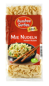 Jardín de Bambú - Fideos Mie | Fideos instantáneos para la cocina asiática | Ideal para platos al wok o sopas Veganos | bolsa de 250g
