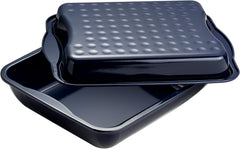 Dr. Oetker Maxi-Bräter Mit Deckel BACK-IDEE KREATIV, Brat- Und Auflaufform Aus Hochwertigem Stahlblech Mit Emaillierung, Eckige Form, Schnitt- Und Kratzfest - Spülmaschinengeeignet in Schwarz Moldes y bandejas para repostería Naty Shop