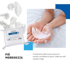 BIODERM Cellusoft - toallitas húmedas suaves, multifuncionales, desechables de viscosa y poliéster - toallitas multifuncionales para la delicada higiene de la piel sensible y enrojecida de personas mayores y niños - 30 x 38 cm (50