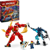 LEGO NINJAGO Figura de acción del robot de fuego de Kai, juguete para niños con figura de robot rojo personalizable, juego de ninja, 4 figuras, incluidos Kai y Zane, regalo para niños y niñas de 7 años 71808 Juegos de construcción Beuche den LEGO-Store Single