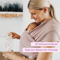 ELANEE Muttermilchbeutel, Aufbewahren & Einfrieren Von Muttermilch, Geschmackneutral Und Vorsterilisiert, Doppelter Sicherheitsverschluss, 20 Stück, Mit Standfuß (711-00) Alimentación infantil y accesorios de lactancia Naty Shop