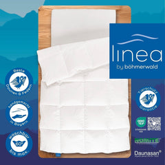 Edredón Allnights Edredón Mediano 135X200 100% Nuevo Plumas y Plumón Hipoalergénico Lavable hasta 60°C Hecho en Alemania Blanco Quilts & Quilts Naty Shop