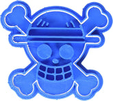 Formă de biscuiți tip „one piece”, plastic, albastră, 8 x 7 x 1,5 cm