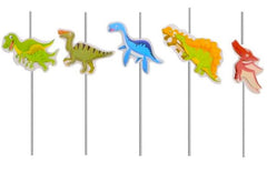 Set de 5 pajitas con dinosaurios Naty Shop