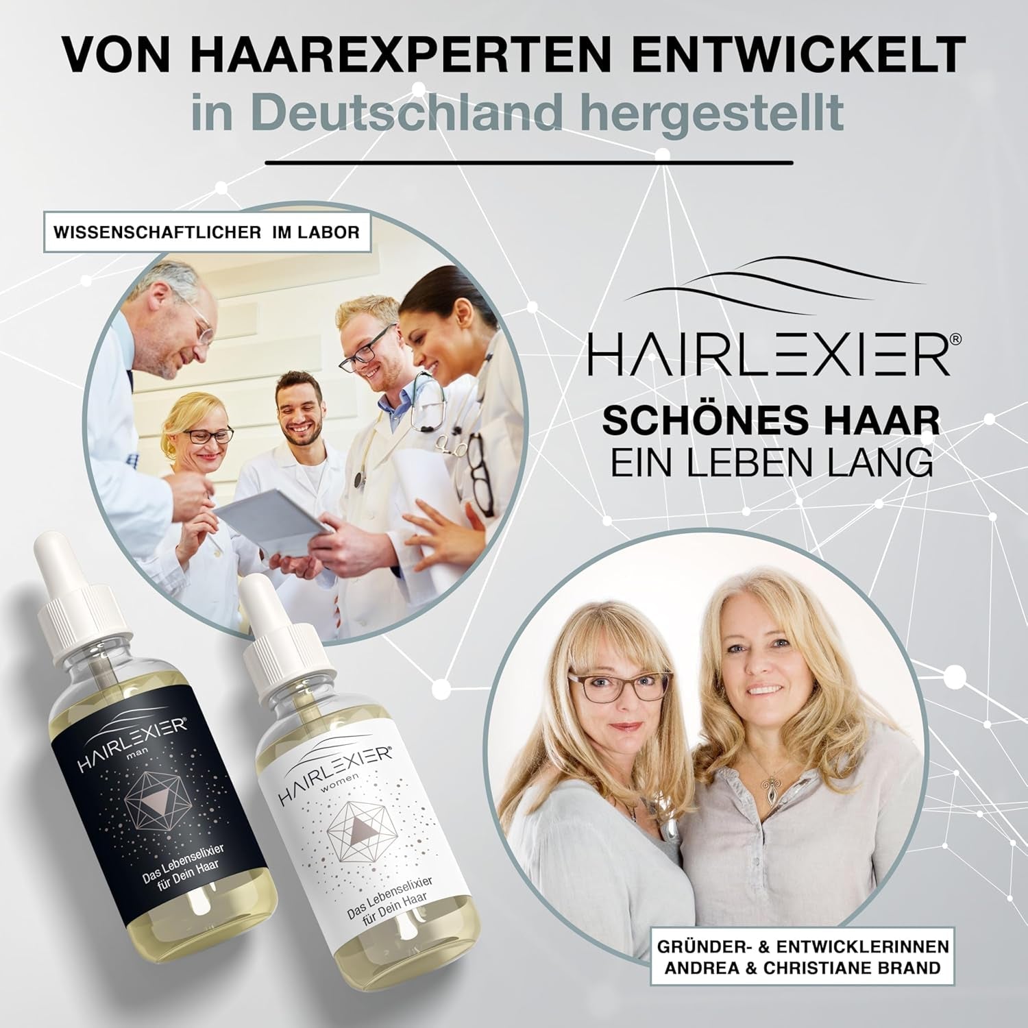 Hairlexier remediu de creștere a părului pentru femei - ulei de rozmarin pentru păr, ulei de păr cu ulei de ricin, ulei de lavandă, ser natural pentru păr împotriva căderii părului difuz, susține creșterea părului, vegan și organic + caiet de lucru Ingrijirea parului Naty Shop