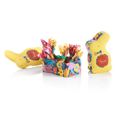 Salvadanaio di latta con ovetti di cioccolato 100 g