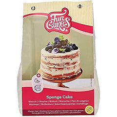 Funcakes Mix Für Biskuitkuchen, Glutenfrei: Einfach in Der Anwendung, Wunderbar Leichter Biskuitkuchen, Perfekt Für Die Kuchendekoration, Konditorqualität, Kuchenboden, Halal Zertifiziert, 500G Mezcla para hornear y cocinar Naty Shop Default Title