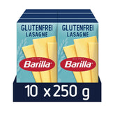 Barilla Pasta Lasaña Sin Gluten, elaborada con deliciosa maíz y arroz, perfecta para personas celíacas o intolerantes al gluten, paquete de 10 (10 x 250g)