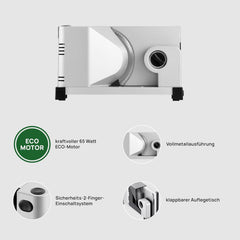 Ritter Icaro 7, cortadora eléctrica multifuncional Rasnite y Rebanadoras Naty Shop