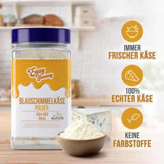 EASY YUMMY - Käsepulver 300g | Käsegeschmack instantáneo para Mahlzeiten y snacks | Immer Bereit, Keine Kühlung Nötig | Queso 100% auténtico | Ideal como cobertura para palomitas de maíz