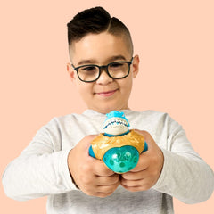 Heroes of Goo Jit To Deep GOO Sea Hero Pack con Thrash. Figura de acción súper elástica y expandible con relleno especial de slime y mandíbula móvil Figuras de acción Naty Shop