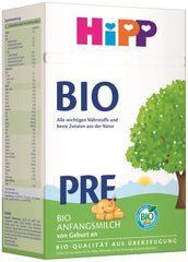 HiPP PRE leche infantil ecológica (4 x 600g), desde el nacimiento, contiene únicamente lactosa como carbohidrato, de la mejor calidad ecológica