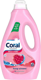 Coral detergente líquido delicado para lana y ropa delicada, 23 lavados, 1,15 litros Detergentes para Ropa Naty Shop 1,15 litros
