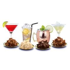 Edle Tropfen en Nuss Vodka Lounge 100g, bombones de chocolate rellenos de líquido con glaseado de chocolate con leche y crujientes trozos de avellana