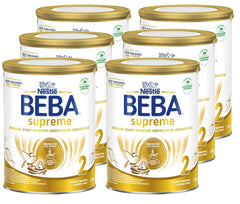 BEBA SUPREME 2 Leche de continuación a partir de los 6 meses, solo lactosa, sin aceite de palma, pack de 6 (6 x 800g) Naty Shop