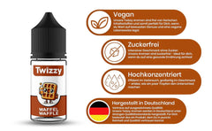 Aromatizante Alimentario Twizzy Waffle - 30 ml - Aroma intenso - Ideal para repostería Arome Naty Shop