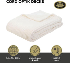 Alfombra de salón Gözze con aspecto de terciopelo, 150 x 200 cm, lana blanca, 40067-00-150200 Camas y mantas Besuche den Gözze-Store