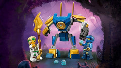 LEGO NINJAGO Jay Battle Mech, juguete ninja para niños con figuras, incluida minifigura de Jay con mini katana, figuras de acción y mech, pequeño regalo para niños y niñas creativos a partir de 6 años 71805 Juegos de construcción Besuche den LEGO-Store