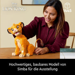 Lego Ç€ Disney Simba, el joven rey león, juguete de construcción para coleccionar con creativas figuras de animales, actividad relajante para adultos, idea de regalo para mujeres 43247 Juegos de construcción Besuche den LEGO-Store