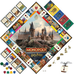 Juego de mesa Monopoly Harry Potter Edition, juego familiar para 2 a 6 jugadores, a partir de 8 años - Versión alemana