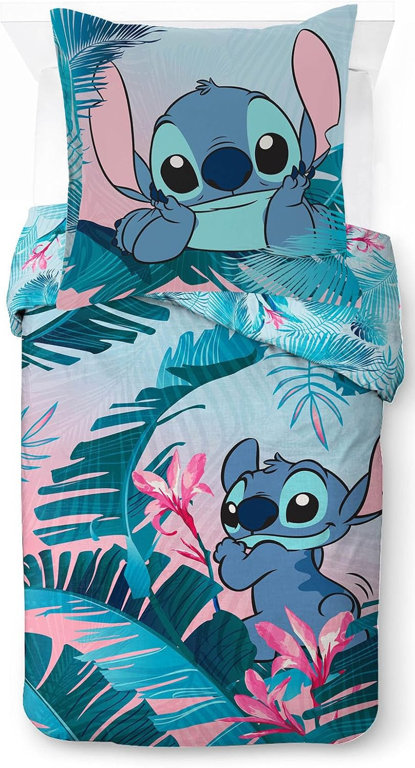 Juego De Cama Infantil Floral Lilo Y Stitch Ropa De Cama - Kids Naty Shop Default Title