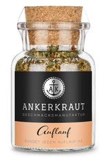 Ankerkraut Auflauf, für Gemüse-, Kartoffel- und Nudelauflauf, Gewürzsalz mit Pfeffer, Parsilie, Knoblauch, Karotte, 90 g en Korkenglas