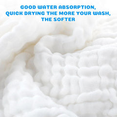 EXTSUD toallitas bebe, pack de 10 toallitas bebe muselina Madre e Niño Naty Shop