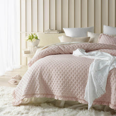 Colcha elegante Molly en rosa empolvado 170 x 210 cm Colcha versátil como colcha o manta de sofá para cama y sofá Estilo manta Ideal como colcha Camas y mantas Besuche den ROOM99-Store