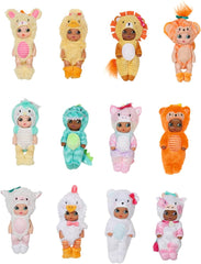 BABY Born Suprise bebeluși animale, mini păpușă cu haine de animale cu scutec, certificat de naștere și biberon, 904633 Zapf Creation Papusi Naty Shop Singur