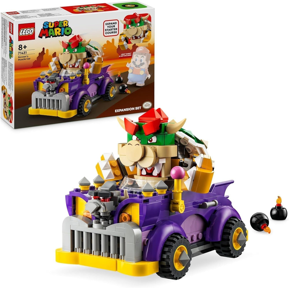 LEGO Super Mario Carro Monstruoso de Bowser - Set de Expansión Coche de Juguete Bowser para Niños y Niñas Juego de Un Solo Personaje Regalo para Jugadores para 8 Años 71431 Juegos de Construcción Besuche den LEGO-Store Single