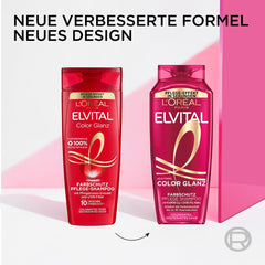 L'Oréal Paris Elvital XXL, Champú protector del color para cabello teñido, 1 litro Ducha y baño L'Oréal