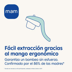 MAM Sacaleches manual E102 - Sacaleches para leche materna, cómodo y eficaz Accesorios Alimentación y Lactancia Tienda Bebe Naty