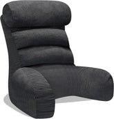 Pernă de citit pentru pat și canapea, pernă de spate pentru pat, pernă de citit cu spătar pentru adulți, confortabilă pentru a sta, a citi și a viziona televizorul pe podea sau pe canapea (Gri închis, 65 * 30cm)