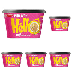 HELLO PHO WOK fideos instantáneos de arroz, ternera - 1 x 76 g