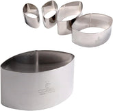 - Formă de biscuiți Calisson - Oțel inoxidabil - 53 x 53 x 30 mm - Fabricată în Franța