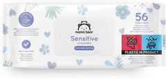 Toallitas para bebés sensibles Mama Bear, sin perfume, 1008 unidades (18 paquetes de 56) Naty Shop