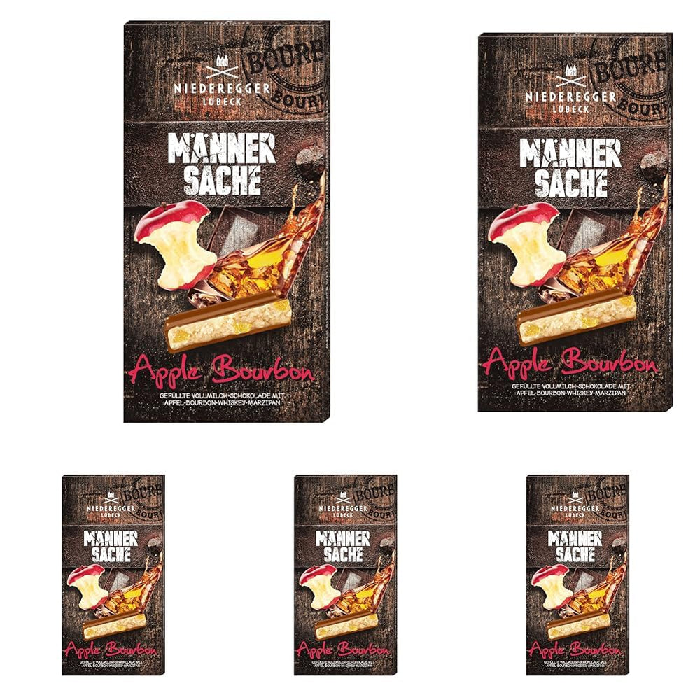 Marz.Tafel-Chocolate Manzana Bourbon (1 x 110 g) (Paquete de 5)