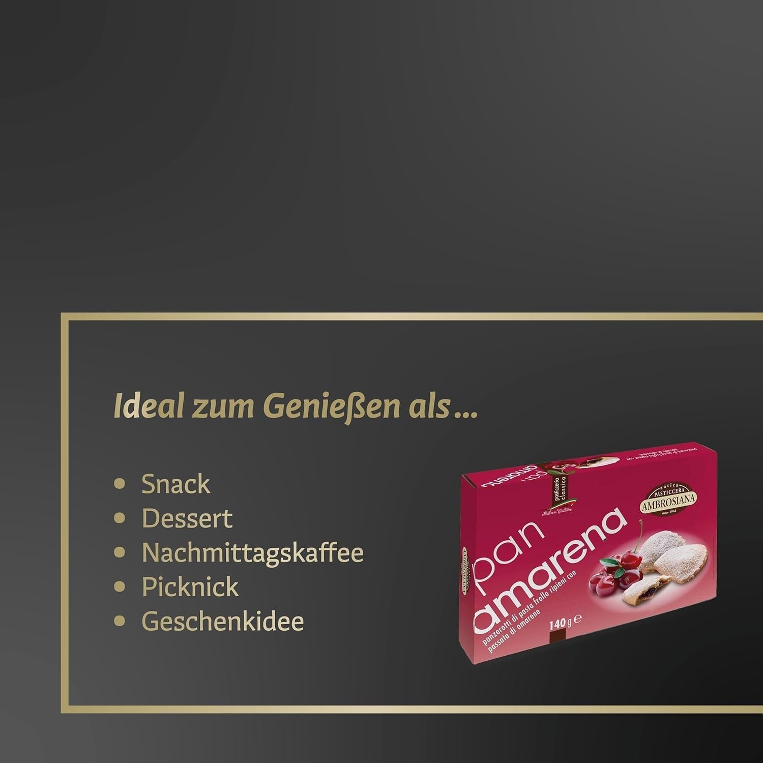 Biscuiți Pan Amarena Pasticceria Ambrosiana – 140G – Biscuiți italieni, Biscuiți cu cafea, Fursecuri, Produse de patiserie