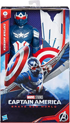 Marvel Studios Capitán América Un Mundo Feliz, Figura de acción Capitán América Deluxe, 30 cm Figuras de acción Naty Shop